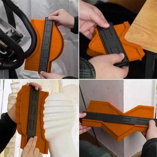 ZCHYTOOL Kontúrsablon 14+25cm Szabálytalan Forma Másolásához Laminált Fa Csempe Padló