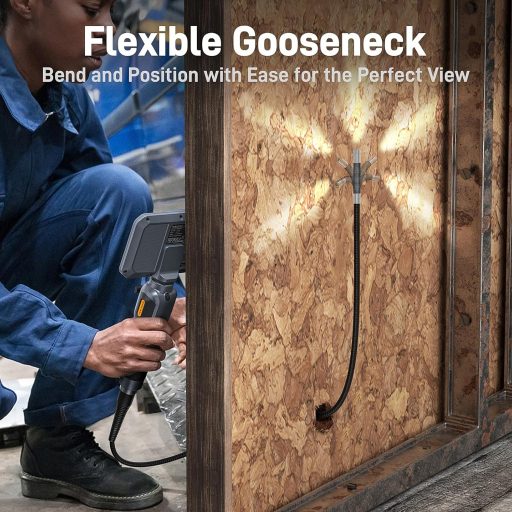 TESLONG Endoszkóp Kamera 5,5mm Flexibilis Inspekciós Csőkamera Mozgatható Fejjel