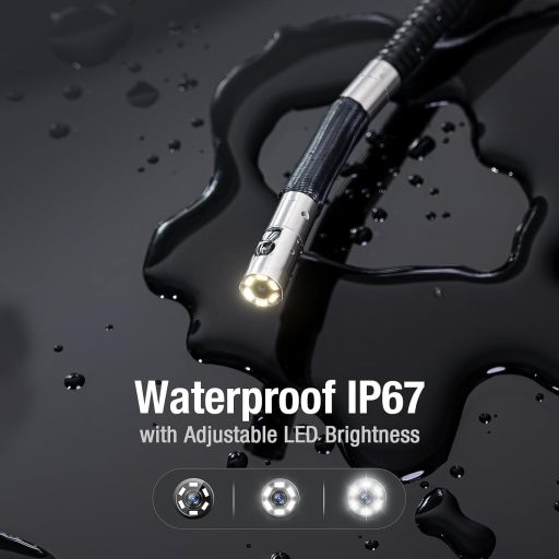 TESLONG Endoszkóp Kamera 5,5mm Flexibilis Inspekciós Csőkamera Mozgatható Fejjel