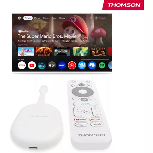 Thomson Go Cast 150 4K UHD Google TV Streaming Dongle Dolby Atmos