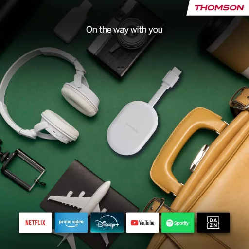 Thomson Go Cast 150 4K UHD Google TV Streaming Dongle Dolby Atmos
