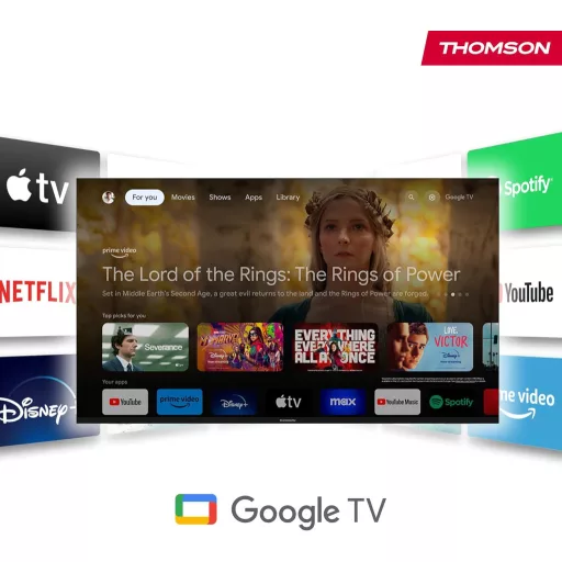 Thomson Go Cast 150 4K UHD Google TV Streaming Dongle Dolby Atmos