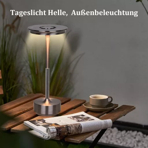 Rosnek Wireless LED Asztali Lámpa 3 Színhőmérséklet USB-C 2db Szürke