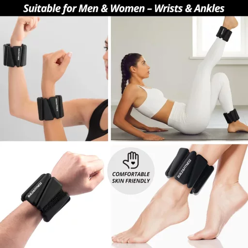 Build & Fitness Csuklósúly és bokasúly szett 2x0,5kg női és férfi edzéshez