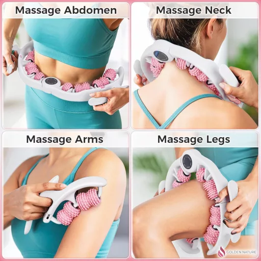 Golden Nature Cellulite Masszázshenger - Anticellulite Masszírozó Comb, Nyak és Test Kezelésére