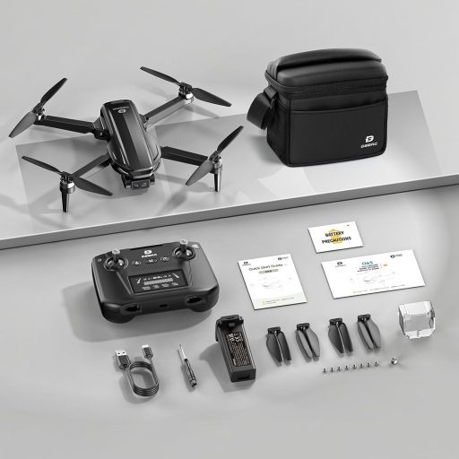 Dronă cu cameră 4K DEERC D65 cu GPS, sub 249g, 26 minute timp de zbor