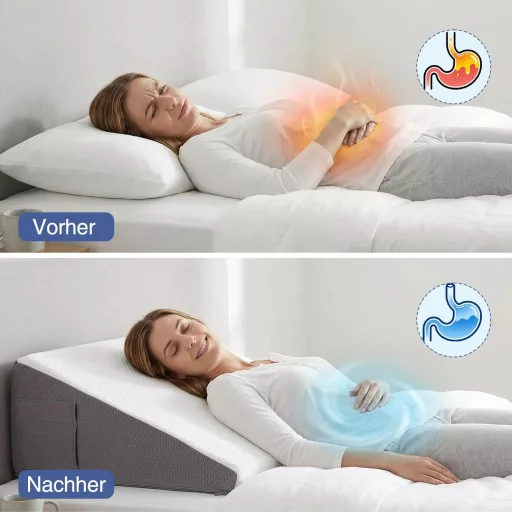 Exsnugy Keilkissen 19 cm - Memóriahabos Reflux és Horkolás Elleni Párnák - 59×59×19cm