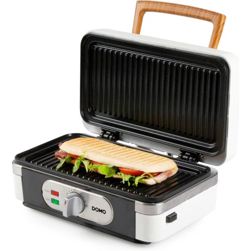 DOMO DO9277C 3az1-ben Szendvics Maker Gofrisütő Kontakt Grill 1100W Fehér