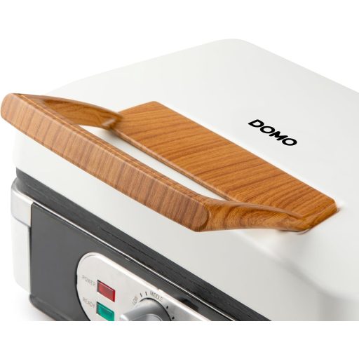 DOMO DO9277C 3az1-ben Szendvics Maker Gofrisütő Kontakt Grill 1100W Fehér