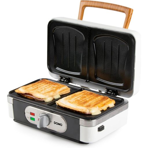 DOMO DO9277C 3az1-ben Szendvics Maker Gofrisütő Kontakt Grill 1100W Fehér
