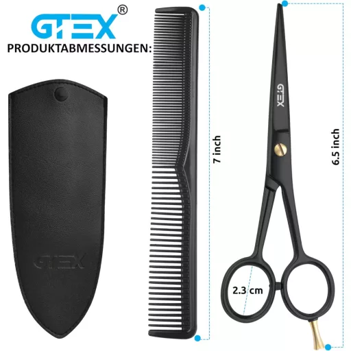 Foarfecă profesională de tuns GTEX 6,5 inch pentru tăiere precisă și ascuțită, unisex