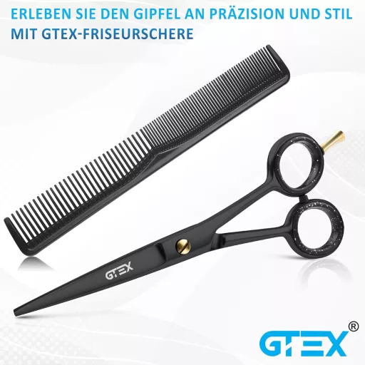 Foarfecă profesională de tuns GTEX 6,5 inch pentru tăiere precisă și ascuțită, unisex