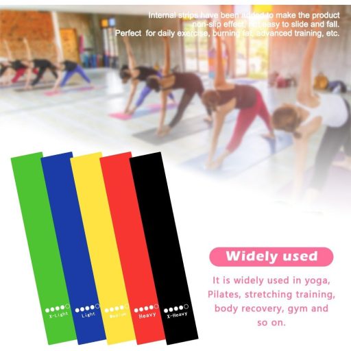 QOTSTEOS Ellenállásos Gumiszalag Készlet 5 Darabos Edzéshez