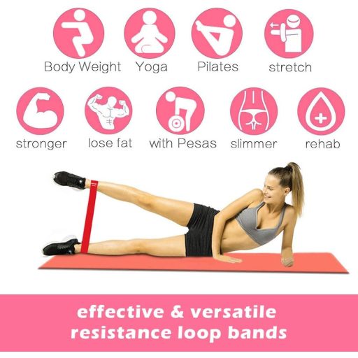 QOTSTEOS Ellenállásos Gumiszalag Készlet 5 Darabos Edzéshez