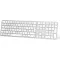 OMOTON Bluetooth tipkovnica MacBook Air Pro iMac Mac srebrna punjiva
