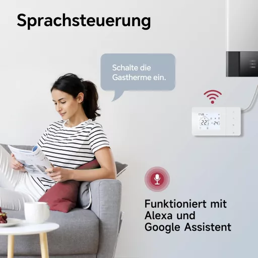 BEOK CONTROLS Vezeték nélküli gázkazán termosztát WiFi távirányítással