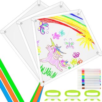   YL set zmajeva za bojanje iz 3 dijela, papirnati zmaj zmaj za bojanje za djecu