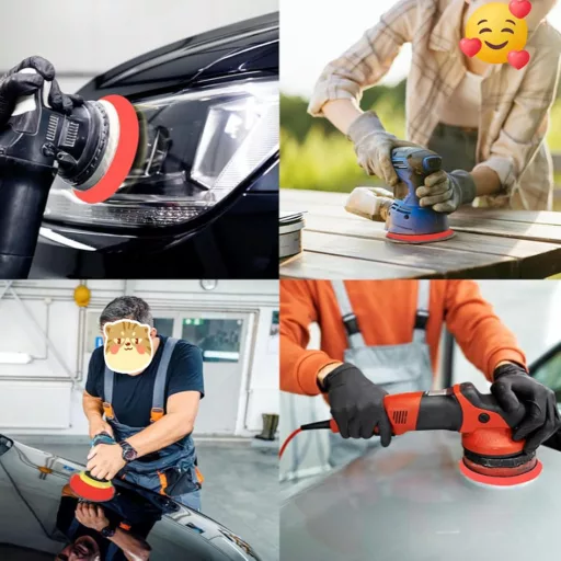 nuluxi 6db 125mm Polírozó Filc Bosch Excentercsiszoló Autó Polírozáshoz