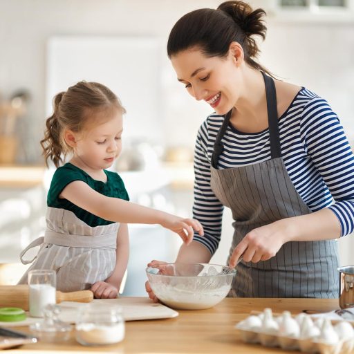 YASHE Mini Gofrisütő 8 Darabos Antilengő Bevonattal Családi Partikhoz