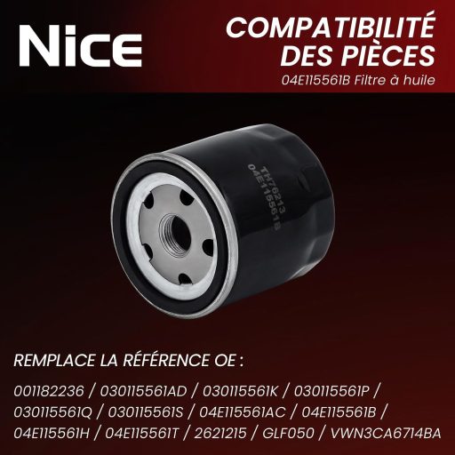 Olejový filter Nice 04E115561B kompatibilný s Audi VW Seat Skoda 3/4-16 UNF