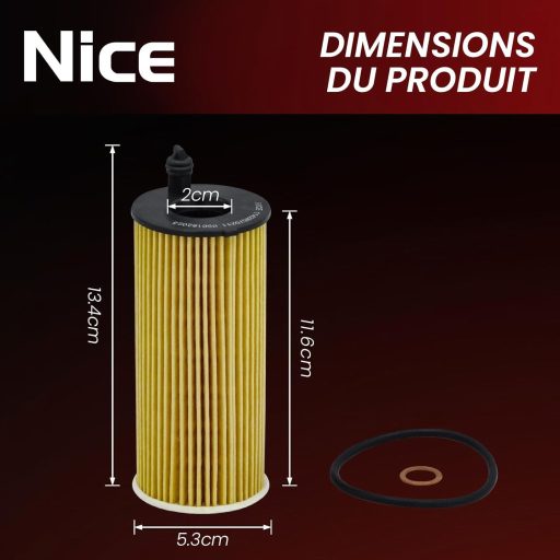Nice olajszűrő BMW Z4 3 5 sorozat X3 M2 120°C hőálló O-gyűrűvel
