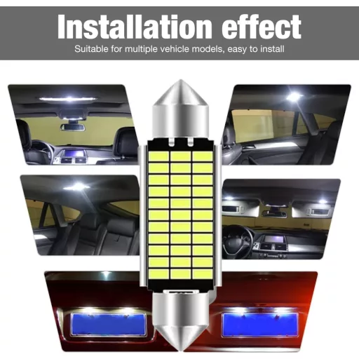 DAJASD LED beltéri világítás 12V 3W 41mm 33 izzó szett