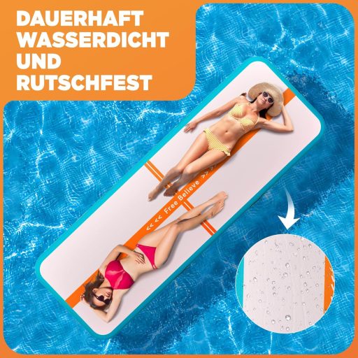 SportBob Airtrack Mat 6mx15 cm Elektromos Pumpával Tornaszőnyeg Jóga Fitness