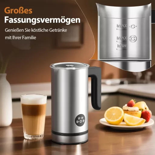 HSSNS Elektromos Tejhabosító Rozsdamentes Acél Forró és Hideg Tejhez