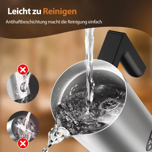 HSSNS Elektromos Tejhabosító Rozsdamentes Acél Forró és Hideg Tejhez