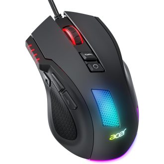   Acer Wired Gaming Mouse 12800 DPI RGB, 8 Gomb, 1000Hz, Ergonomikus Gamer Egér
