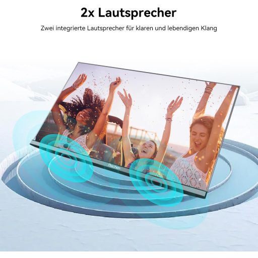 Prechen 23.8" hordozható érintőképernyős monitor USB-C HDMI 1080P