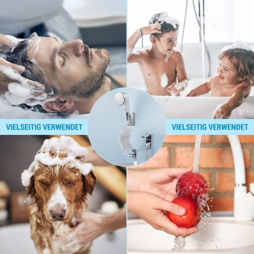 Scalnuvyyh kézi zuhanyfej csaphoz, tartóval, fodrász és fürdőszoba használatra