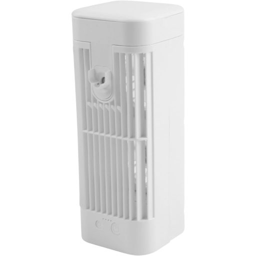 Mini Răcitor de Aer Portabil USB cu Ventilator și Lumină de Noapte, 3 Trepte de Viteză - Pentru Birou, Dormitor (Funcționare la Priză)