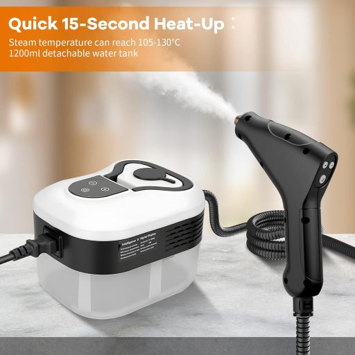 AWKAQUN 2500W Kézi Gőztisztító 4.5 Bar Nyomás 1200ml Tartály 6 Fokozat