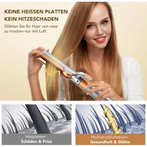 Cap de îndreptare Dyson Airwrap cu tehnologie de flux de aer TOSAGE HS01 HS05 galben