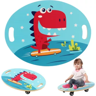   Siairo Gyerekek Egyensúlyi Roller Board Fogantyúval és Csendes Kerekekkel