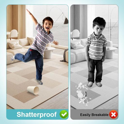 TOKSEO 8 darabos újrafelhasználható műanyag pohár szett, gyerekeknek, mosogatógépben mosható, törésbiztos parti poharak