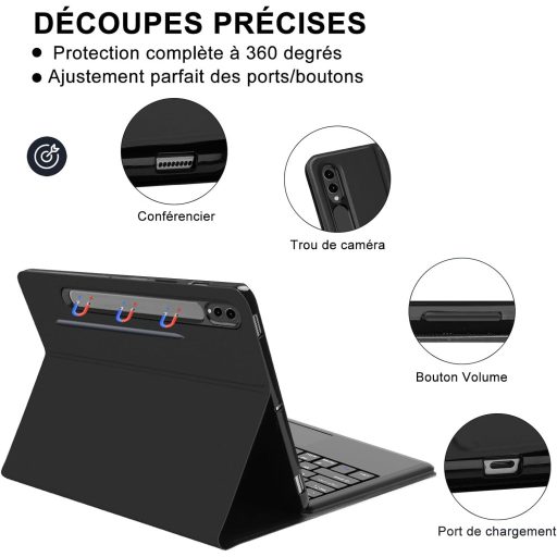 JADEMALL Bluetooth tipkovnica s touchpadom za Samsung Tab S9 Ultra 14,6"