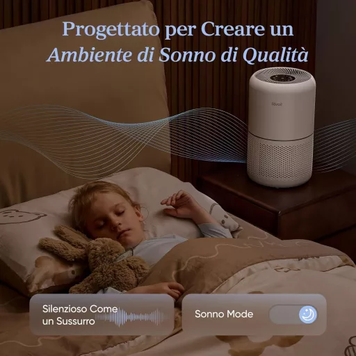 LEVOIT Légtisztító HEPA Filter Allergia Asztma 44m² Pollen Por Szőr Füst Szag