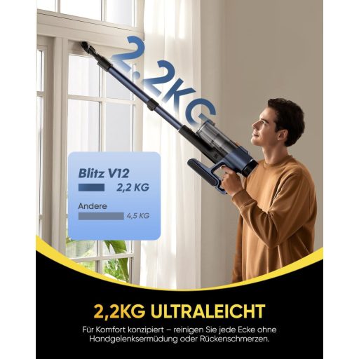 Vexilar V12 Wireless vezeték nélküli porszívó 50 perc üzemidő 450W LED kijelző