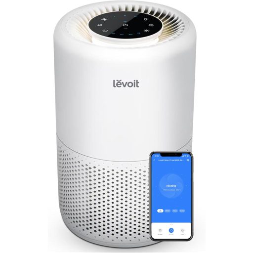LEVOIT 3 az 1-ben HEPA légszűrő penészre, porpora, pollenre, szagra - hálószobai légtisztító app vezérléssel