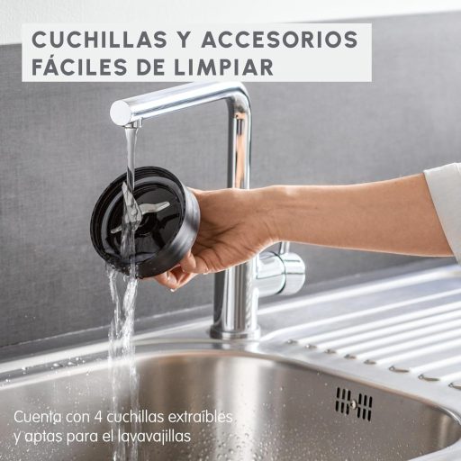 Moulinex Blend & Go 300W turmixgép 1,3L rozsdamentes acél + 750ml palack