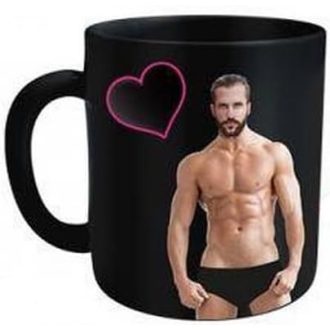 Générique Szexis Termikus Bögre Férfiaknak 25cl Fekete