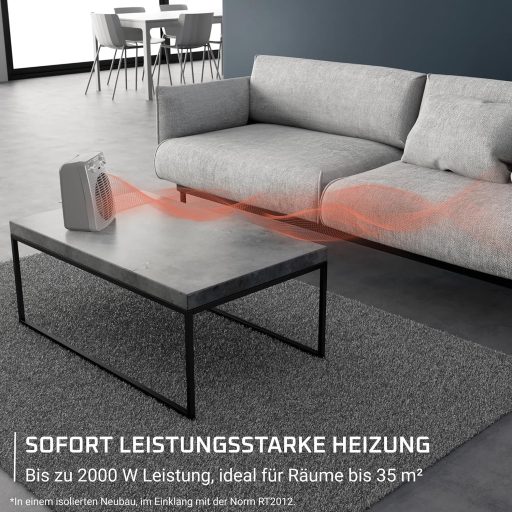 Rowenta SO2212F0 kompakt ventilátoros fűtőgép termosztáttal szürke