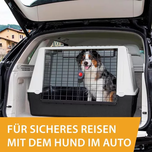 Ferplast Atlas Car Dog Crate 80 SE autós kutyaszállító box 82x51x61cm - M, ATLAS CAR SPECIAL