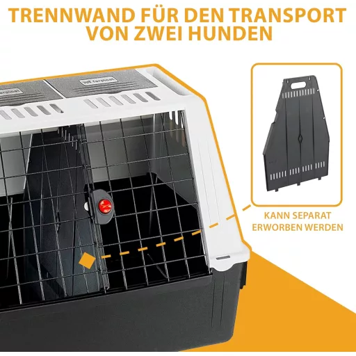 Ferplast Atlas Car Dog Crate 80 SE autós kutyaszállító box 82x51x61cm - M, ATLAS CAR SPECIAL