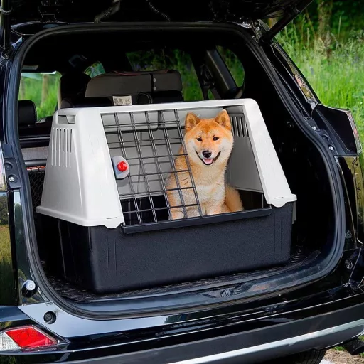 Ferplast Atlas Car Dog Crate 80 SE autós kutyaszállító box 82x51x61cm - M, ATLAS CAR SPECIAL