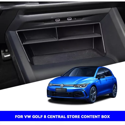 JULIK VW Golf 8 MK8 GTI GTD GTE 2020-2024 középkonzol és kartámasz tároló szett