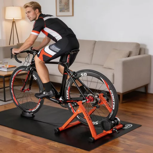 CXWXC Összecsukható Kerékpár Trainer Acél 26-29 Colos Bringához