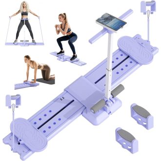  JAOGAUS 5 v 1 Ski Machine Pilates Reformer trenažér, nosnosť 150 kg